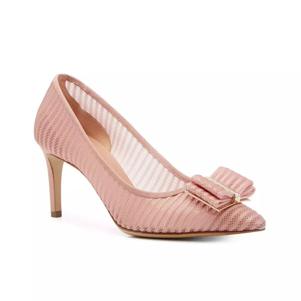 Salvatore Ferragamo Women's Zeri Lace Pointed Toe Pumps